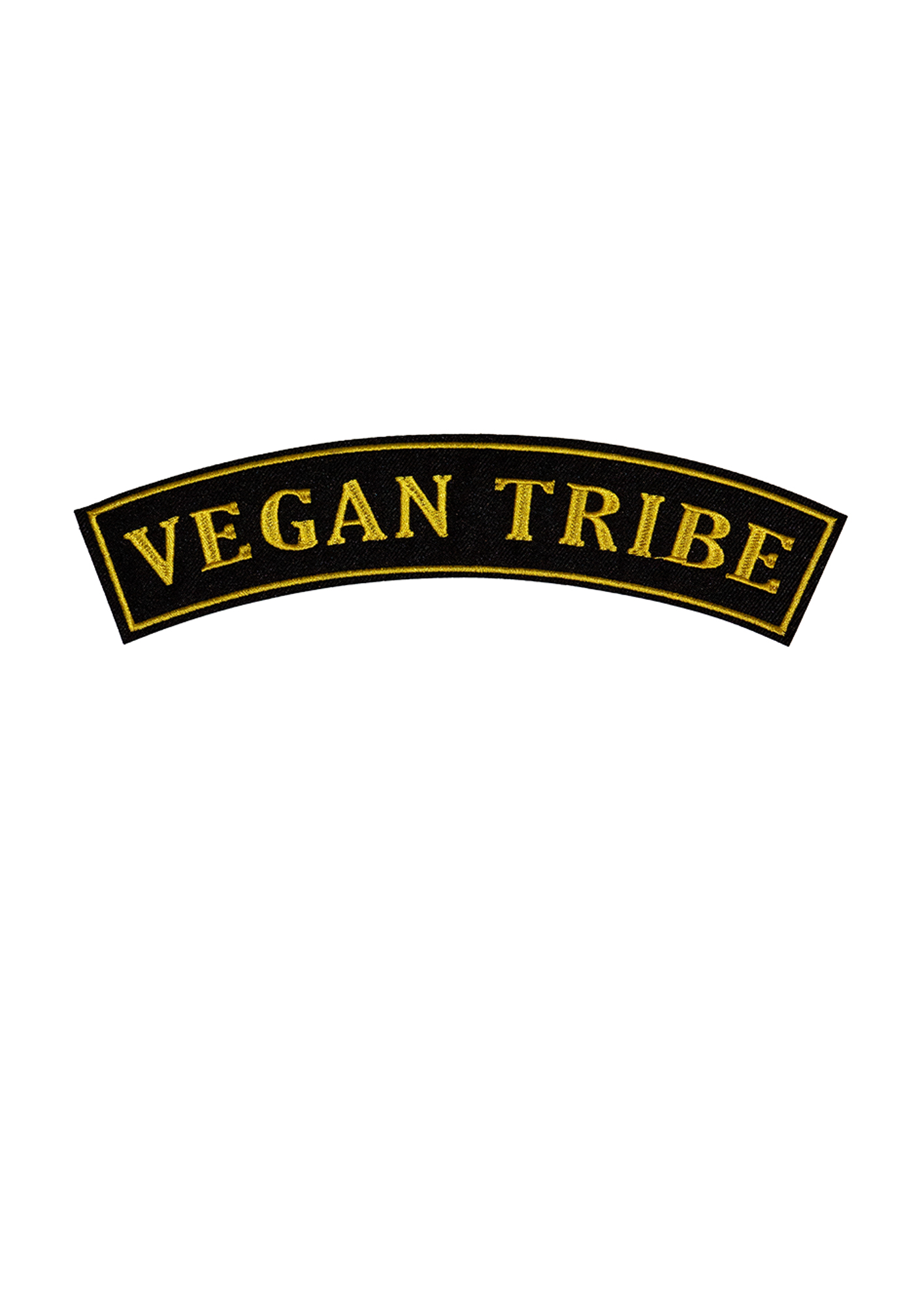 Vegan Tribe Wide Rocker Patch by eco-ethical brand Viva La Vegan