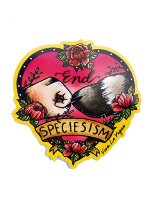 End Specisism - Vegan Vinyl sticker by Viva La Vegan