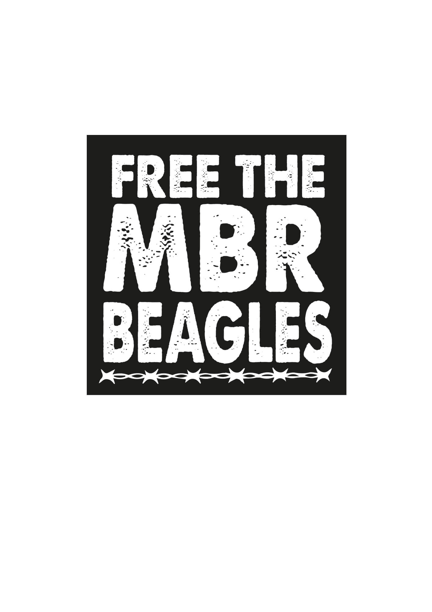 Free The MBR Beagles Printed Patch