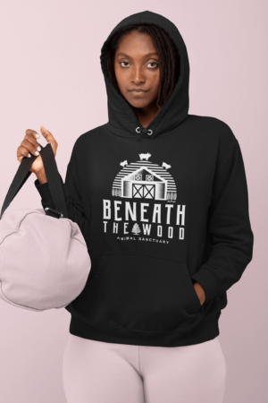 Beneath The Wood Logo Premium Unisex Hoodie  All profits to the Sanctuary - Available in 4 colours
