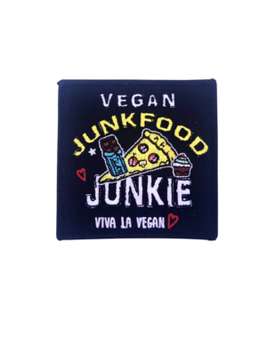 Vegan Junkfood embroidered patch by Viva La Vegan