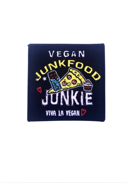 Vegan Junkfood embroidered patch by Viva La Vegan