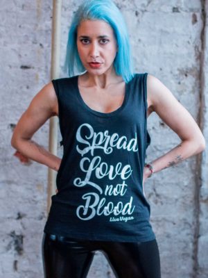 spread love not blood vest