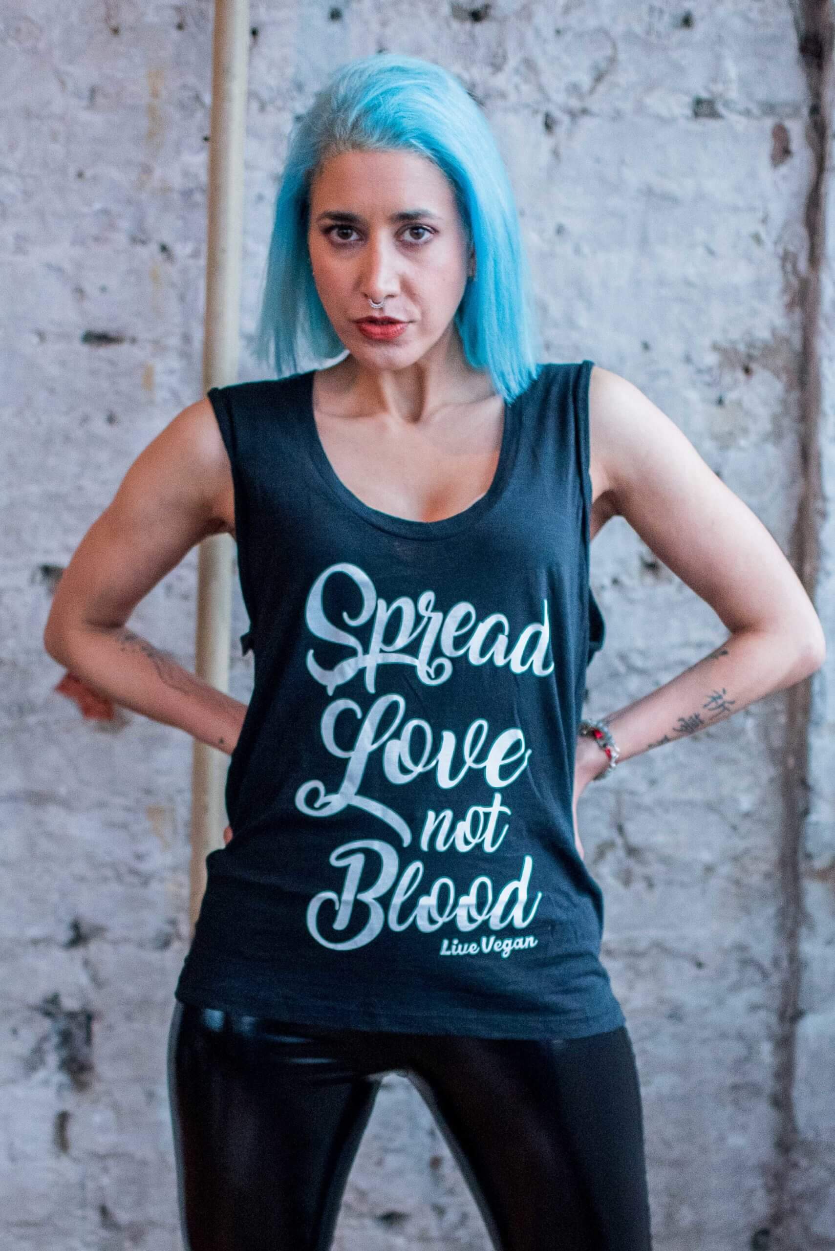 spread love not blood vest