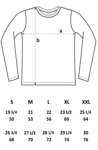 longsleeve t shirt spec