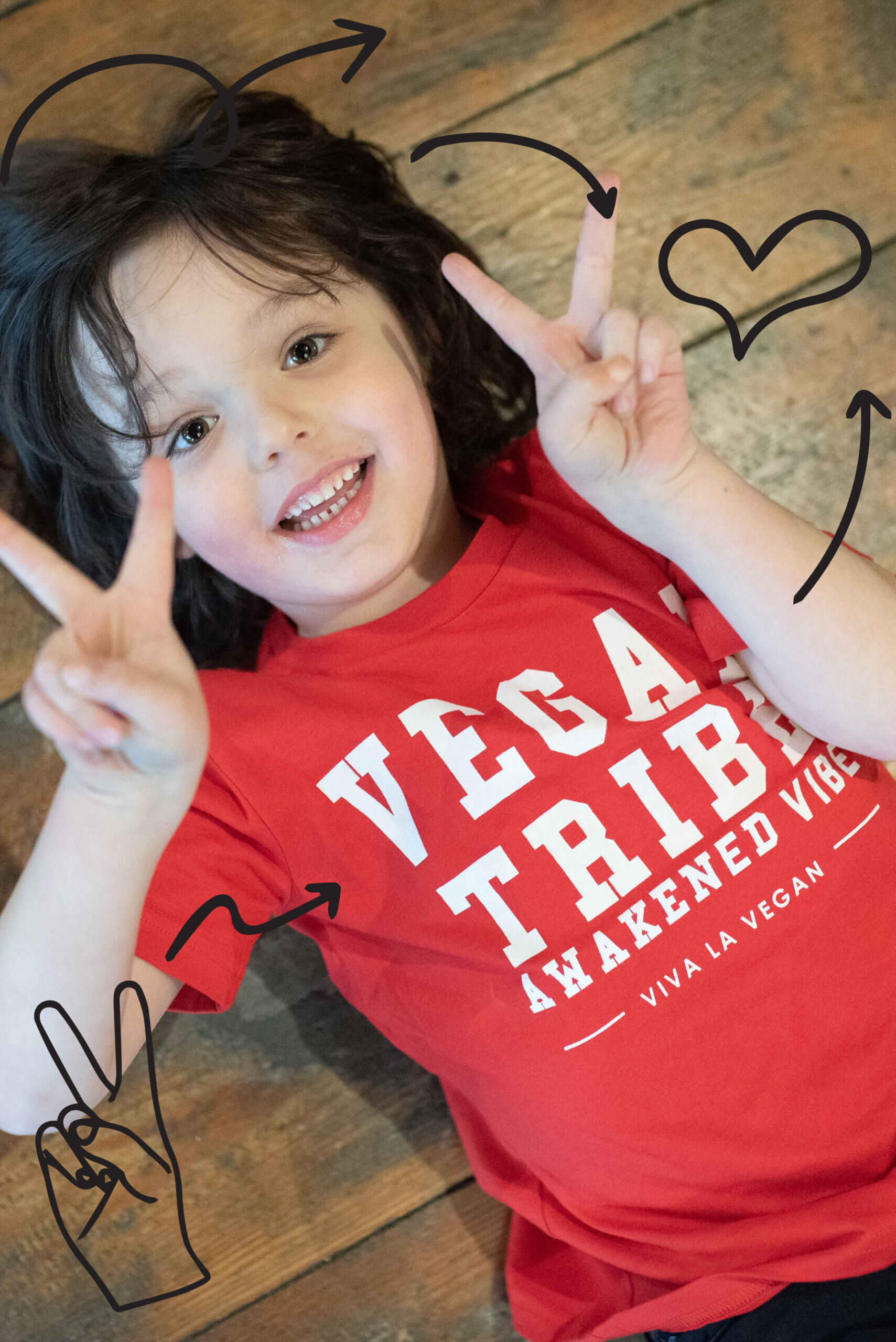 children vegan tribe t shirt