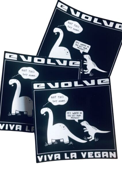 Evolve Vegan Sticker by eco ethical brand Viva La Vegan