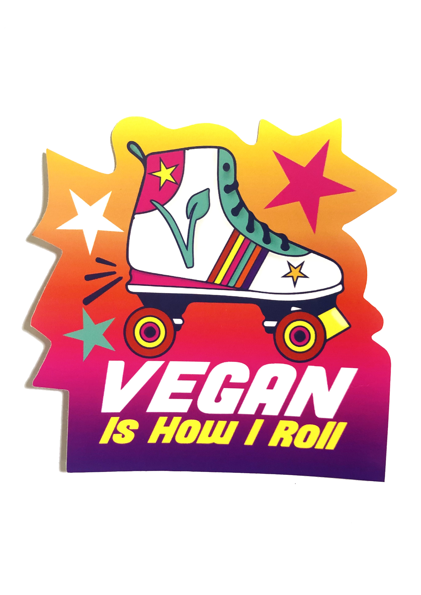 This is How I roll - Vegan Vinyl sticker by Viva La Vegan